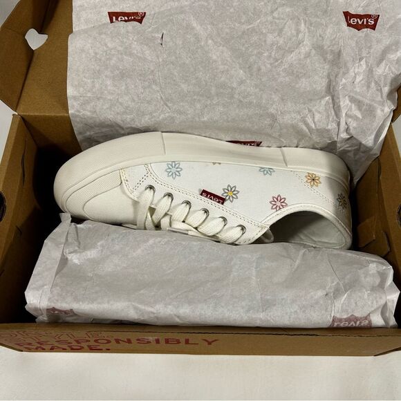 Levis-Women's Anika Newmericana Floral Winter White/Multi Sneaker-Size 7.5 B (M) - Picture 6 of 8